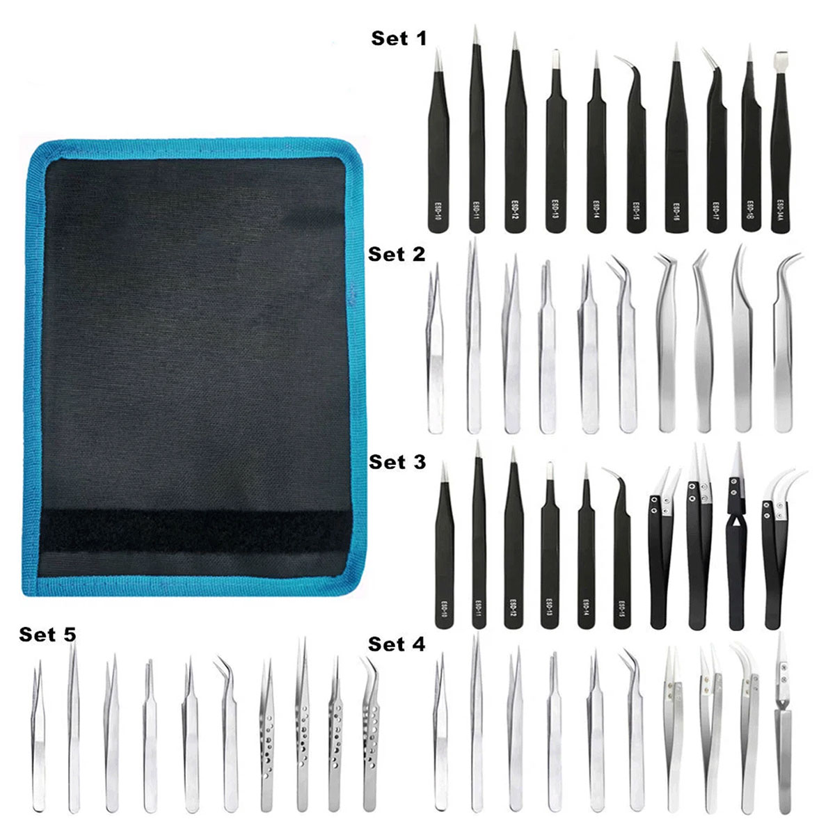 esd-anti-static-precision-tweezers-set