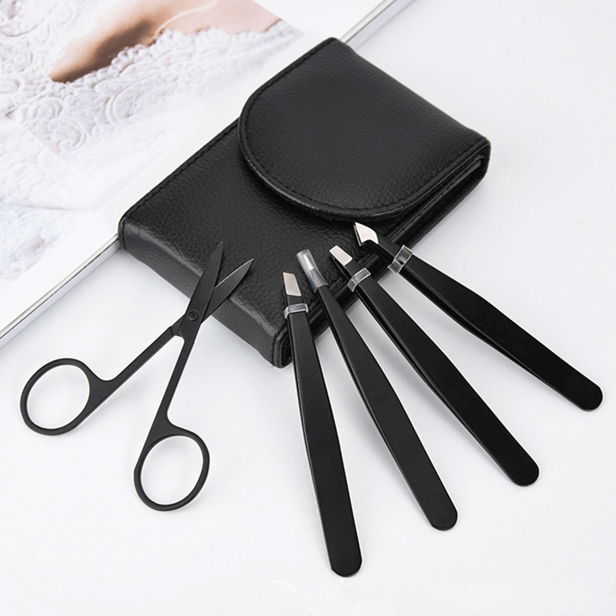 professional-eyebrow-grooming-tweezers-set