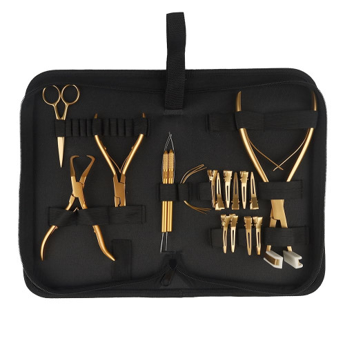 Professional Manicure & Pedicure Tool Kit (Gold Set)
