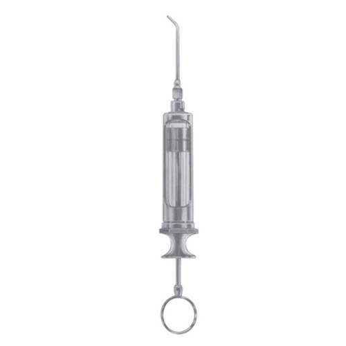 Vintage Glass & Metal Dental Irrigation Syringe