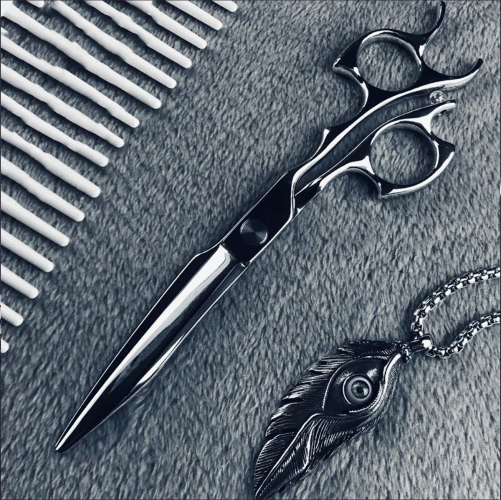 Professional Offset Handle Barber Shears