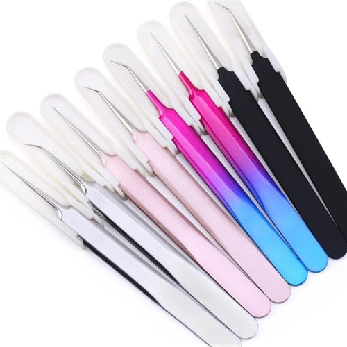 Precision Eyelash Extension Tweezers Set